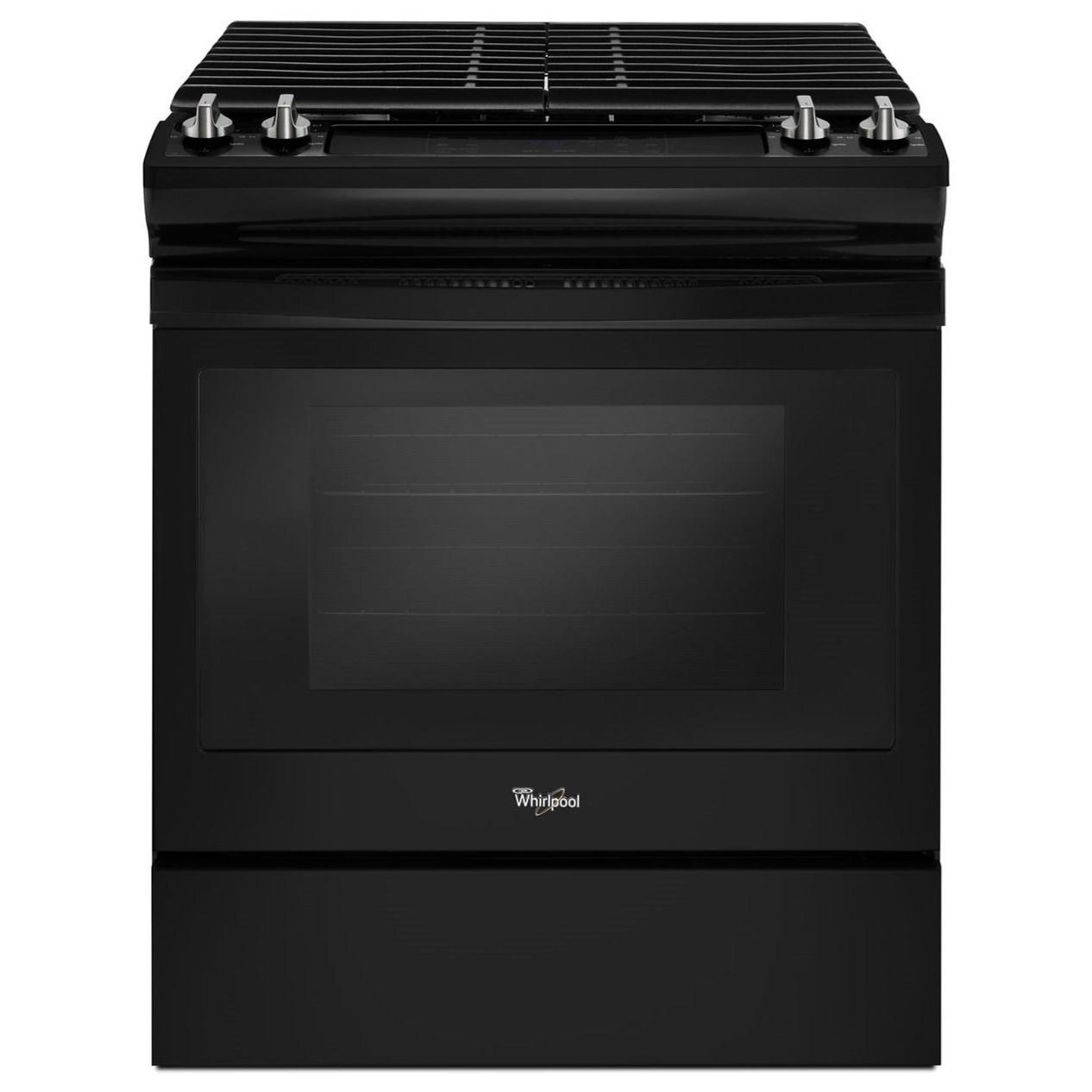 Whirlpool WEG515S0FB 5.0 cu. ft. Front Control Gas Range with castiron